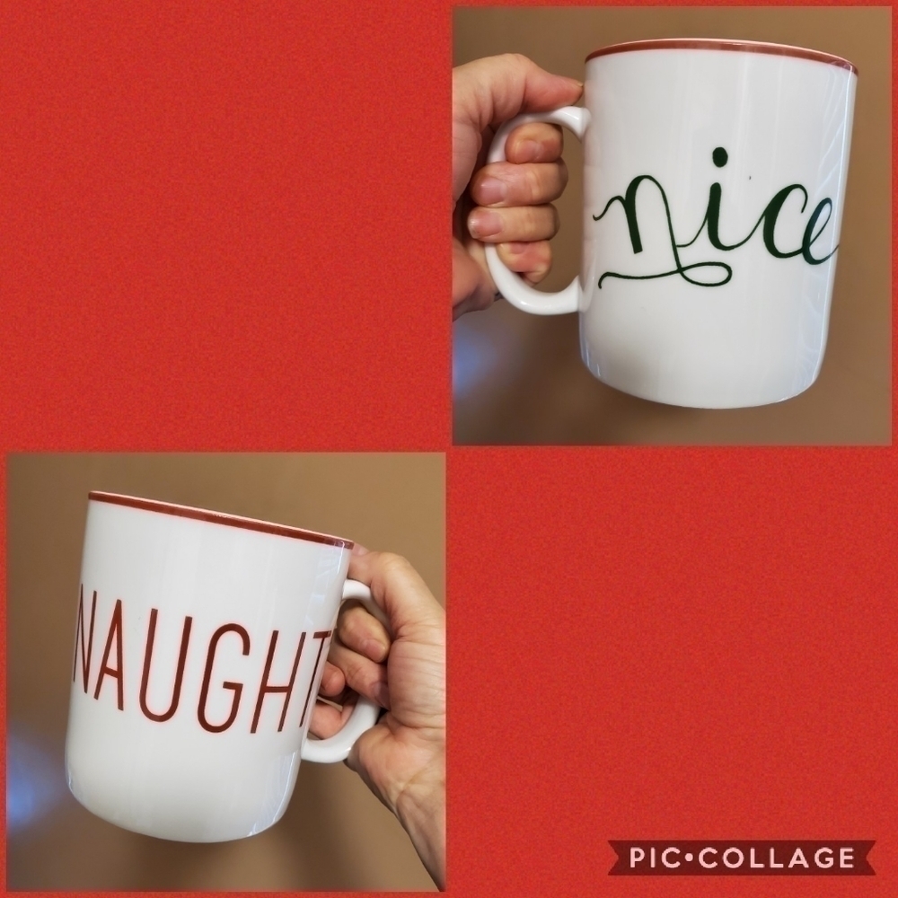 Naughty Nice Jumbo Size Mug 24 oz. By 222 Fifth